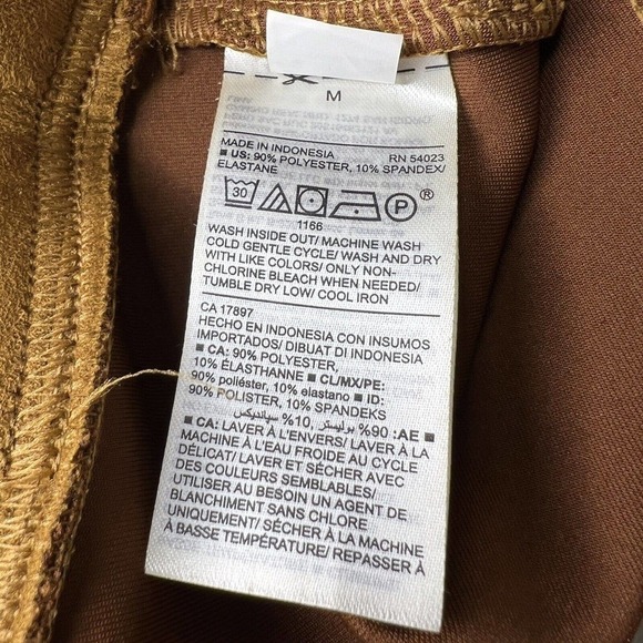 Old Navy STEVIE Caramel Brown Faux Suede Stretchy Pull On Leggings Sz M - Picture 7 of 13